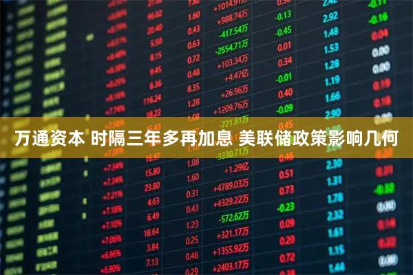 万通资本 时隔三年多再加息 美联储政策影响几何